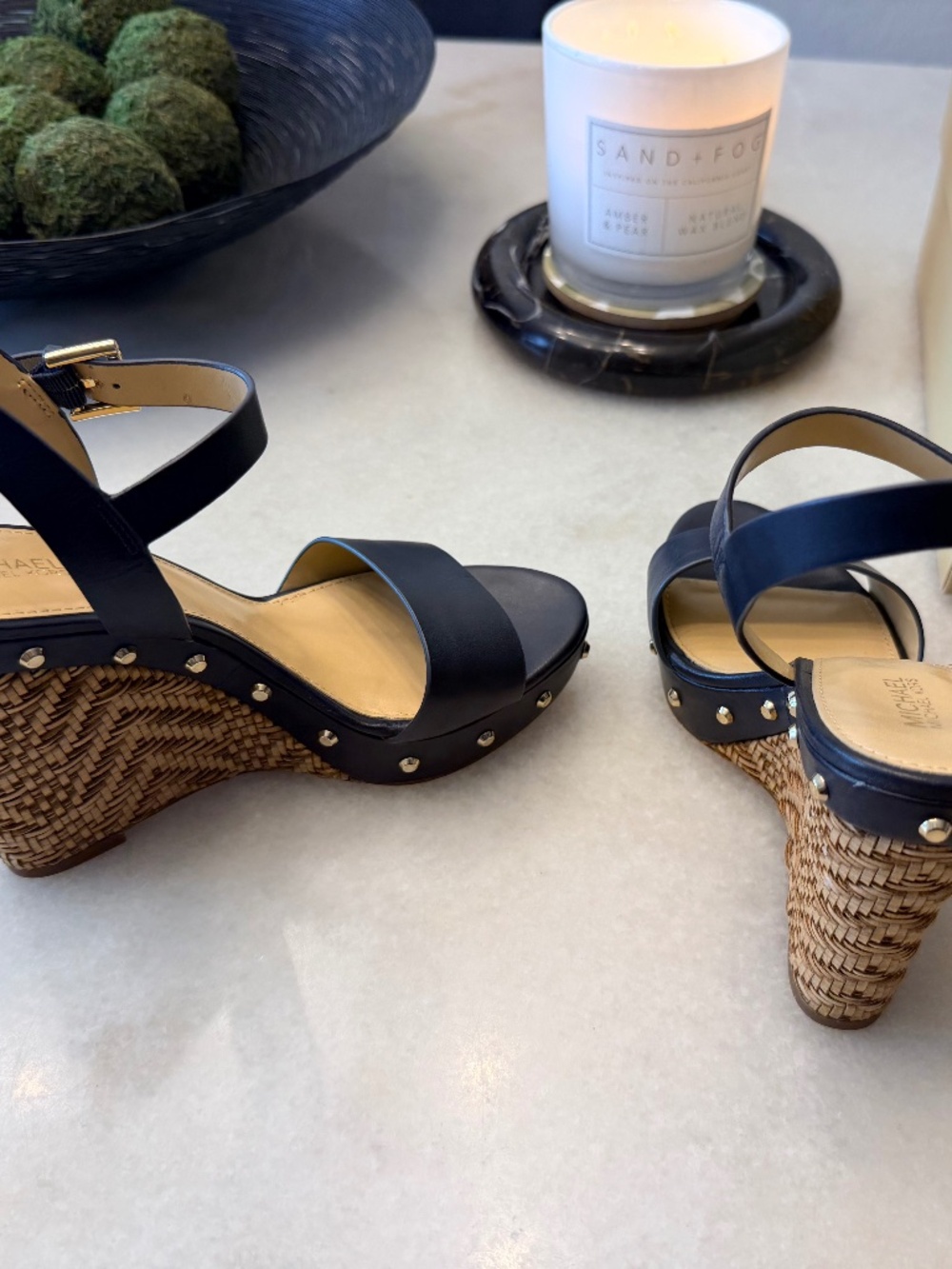 Michael Kors Ellen Wedge Leather